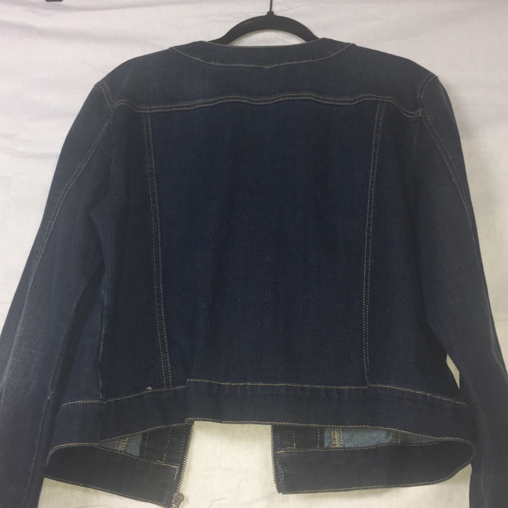 Ny&Co. Jean jacket, drk. blue denim, like new - Picture 3 of 4